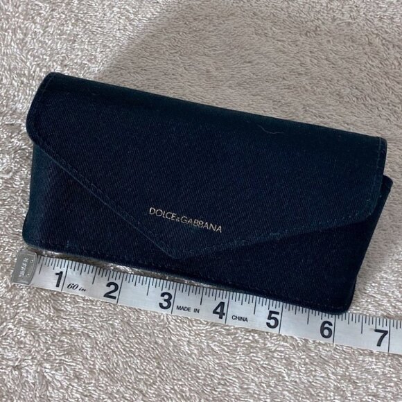 Dolce & Gabanna Black Soft Shell Glasses Case - Picture 6 of 9